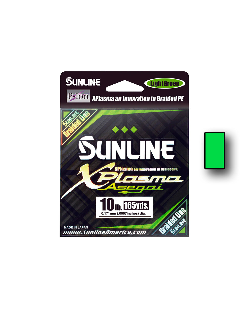Sunline X-Plazma Asegai PEx8 150m Braided Line